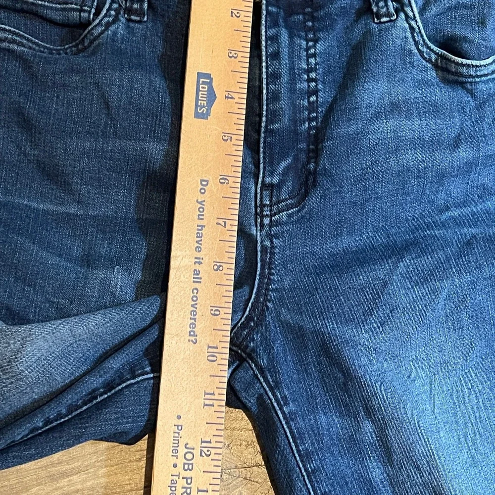 Kut from the Kloth Connie Fab Ab Ankle Skinny Jeans Dark Wash Distressed Size 4